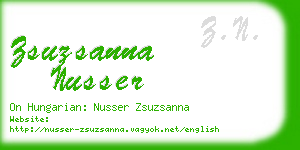 zsuzsanna nusser business card
